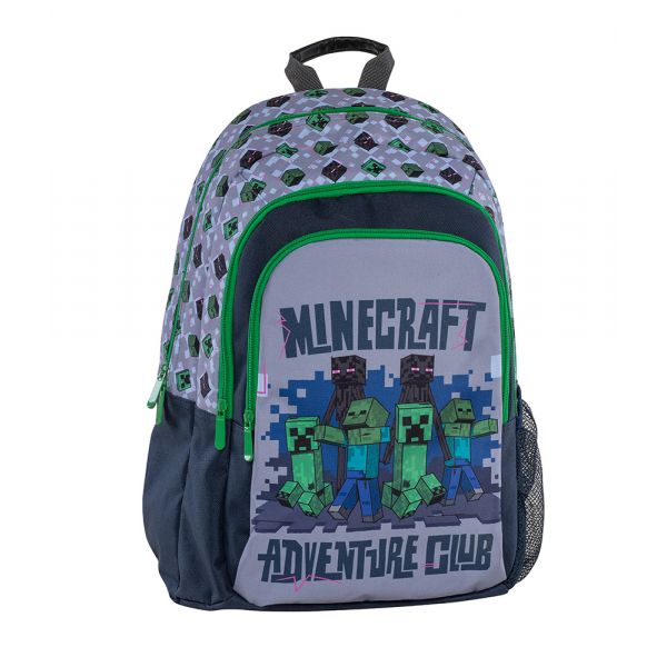 MULTI-CASES BACKPACK GREY MINECRAFT
