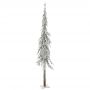 FROSTED CHRISTMAS TREE WITH IRON BASE AND WOODEN TRUNK 240 CM