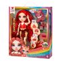 RAINBOW HIGH DOLL AND SLIME - RUBY (RED) WITH SCRATCHED SCENTED CANDLE WITH BRACELET