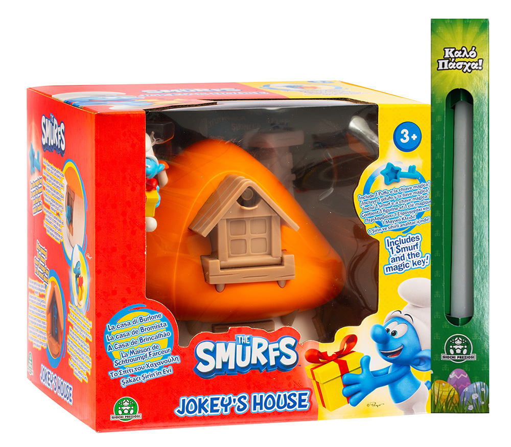  TOY CANDLE SMURFS MAGIC HOUSE PLAYSETS WITH FIGURE - 2 DESINGS